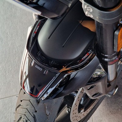 Aufkleber 3D Motorrad Kompatibel mit Triumph Trident 660 2021-2025 Kotflügel