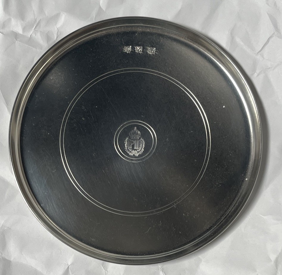 JOHN SOMERS BRAZIL JS X MG PEWTER Small Rimmed Pin Tray 6-3