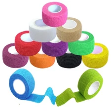 12 Pack Self Adhesive Bandage Wrap Elastic Cohesive Bandage Wrap