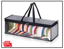 Hat Storage Bag Clear Rack Travel Case Holder Zipper Baseball Cap Organizer Gray