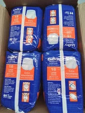 LivDry Adult Incontinence Pants Size Large 72-Count (4 x 18) SHIPS FREE