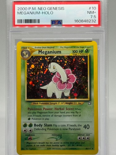 Meganium (Unlimited) graded PSA 7.5 for sale on eBay