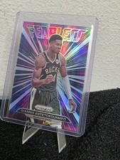 Giannis Antetokounmpo 2021-22 Panini Prizm FB Silver Fearless #8 Milwaukee Bucks