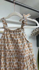ZARA Girls Floral Bow Sleeveless Short Cotton Sundress 6 Years