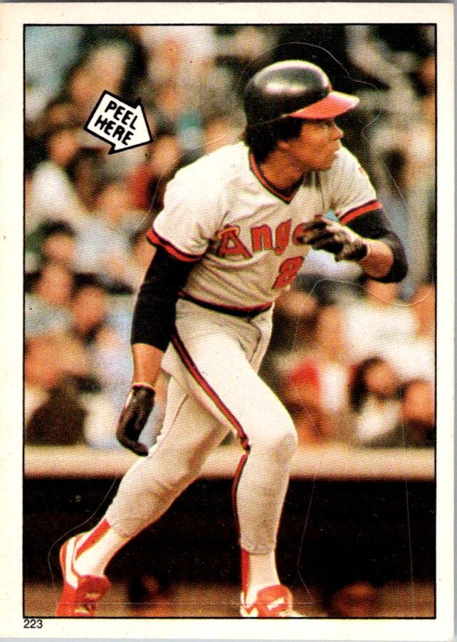 Rod Carew #223 Baseball Cards 1985 Topps Stickers trading card — raw and PSA graded price guide