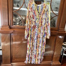 Zimmermann Women Floral Print Long Midi Dress Coverup Size L/US/12
