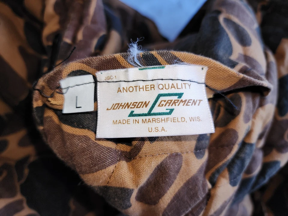 JOHNSON PRENDA CAZA CAMUFLAJE REVERSIBLE PATO MONO MARRÓN/BLANCO TALLA GRANDE Foto 4 de 4