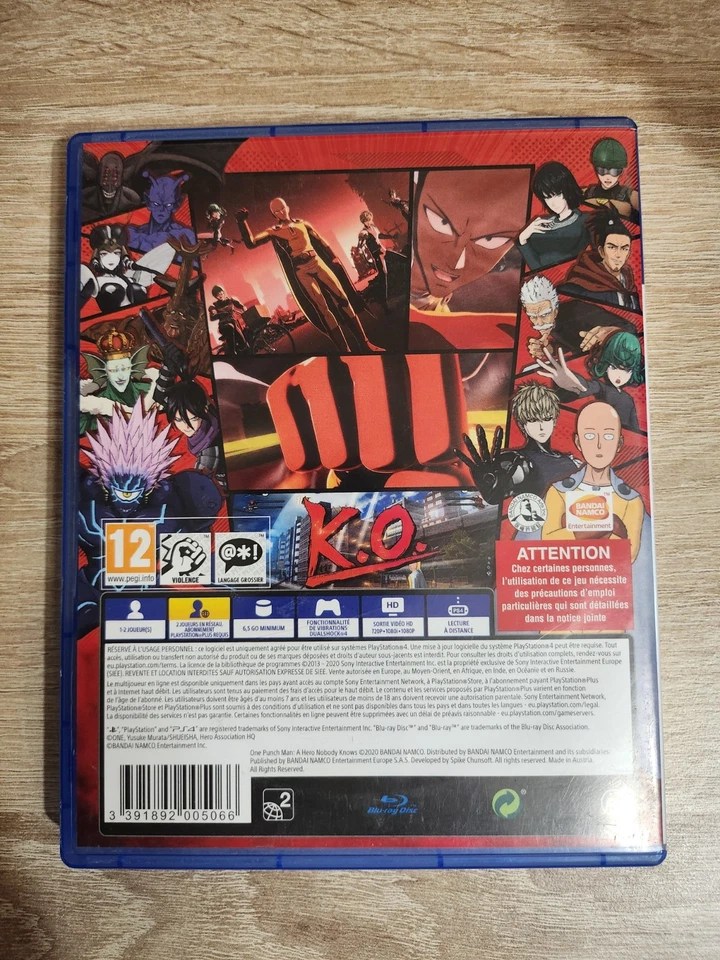 ONE PUNCH MAN A HERO NOBODY KNOWS PS4 BE PAL FR, photo 3 sur 3