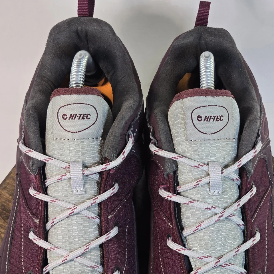 Hi-Tec Shoes Womens Size 11 Burgundy Gray Hiking Trail Walking Sneakers 22101 - Image 4 of 4