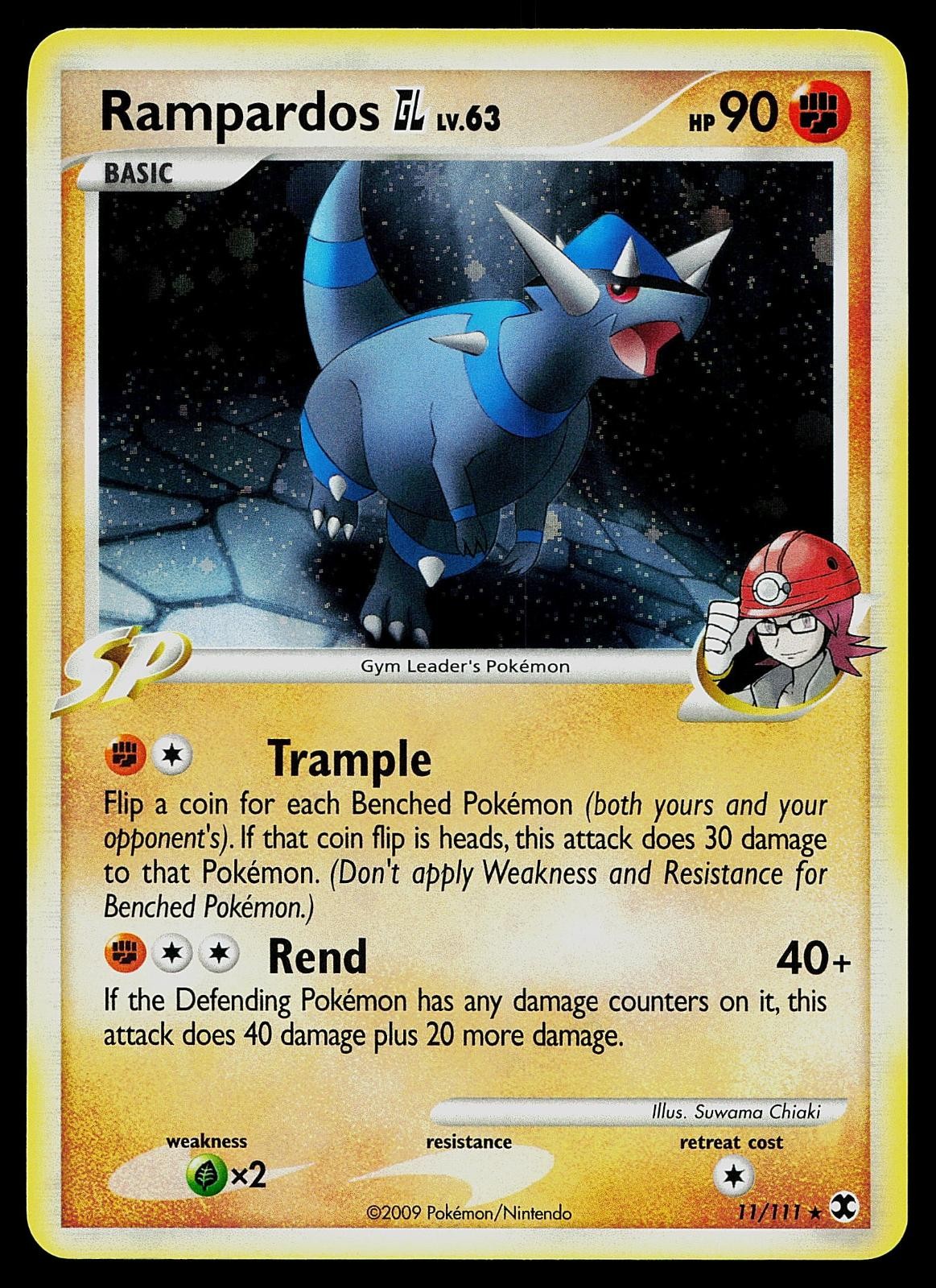 Pokemon Card - Rampardos GL Rising Rivals 11/111 Holo Rare