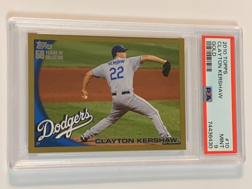 2010 Topps Gold #10 Clayton Kershaw /2010 - PSA 9 (Mint)