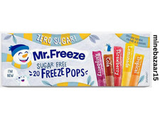 Mr Freeze Ice Pops Assorted Flavours Ice Lollies – Sugar Free & Vegan 20 x 45ml