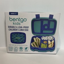 New Bentgo Kids Prints Leakproof 5 Compartment Bento-Style Lunch Box - Shark
