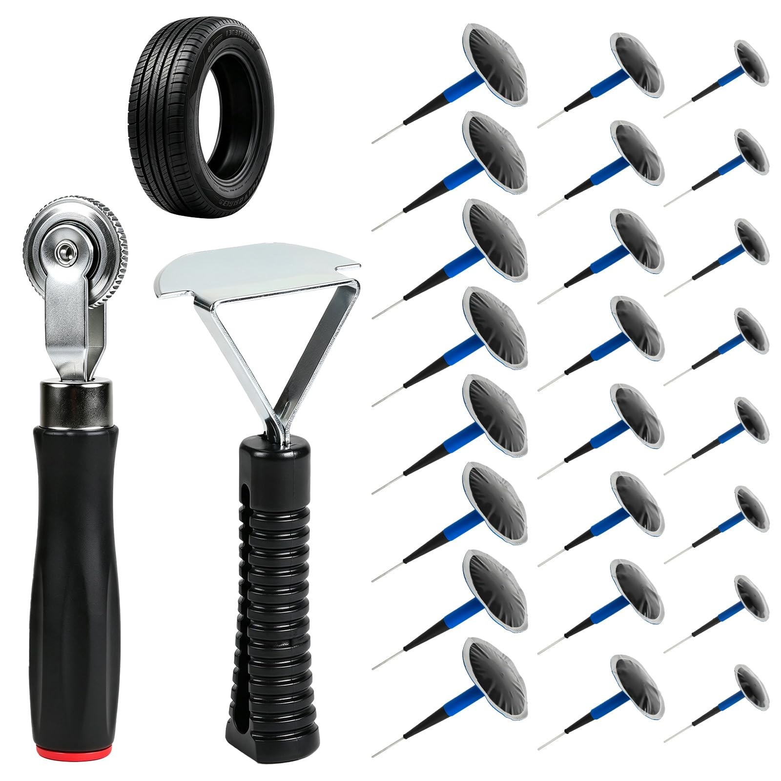 Kit Riparazione Pneumatici Auto Spinotti a Fungo (36/46/60mm) Kit Riparazione - Miniatura 17