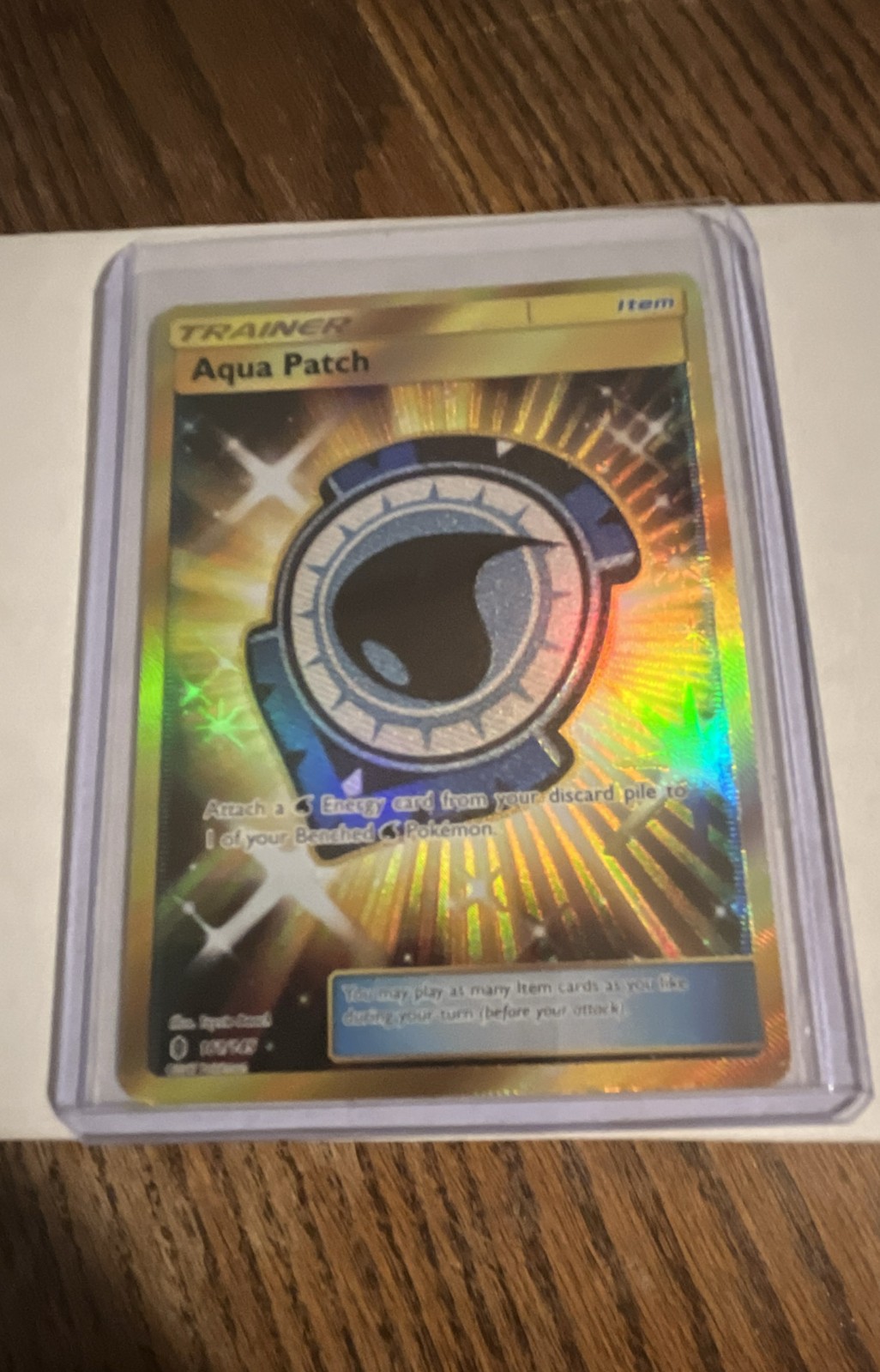 Aqua Patch (Secret) 161/145 Sm-Guardians Rising Holo