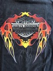 Vtg Harley Davidson Shirt XL Holoubek Made In USA Eagle Flames Daytona Beach FL
