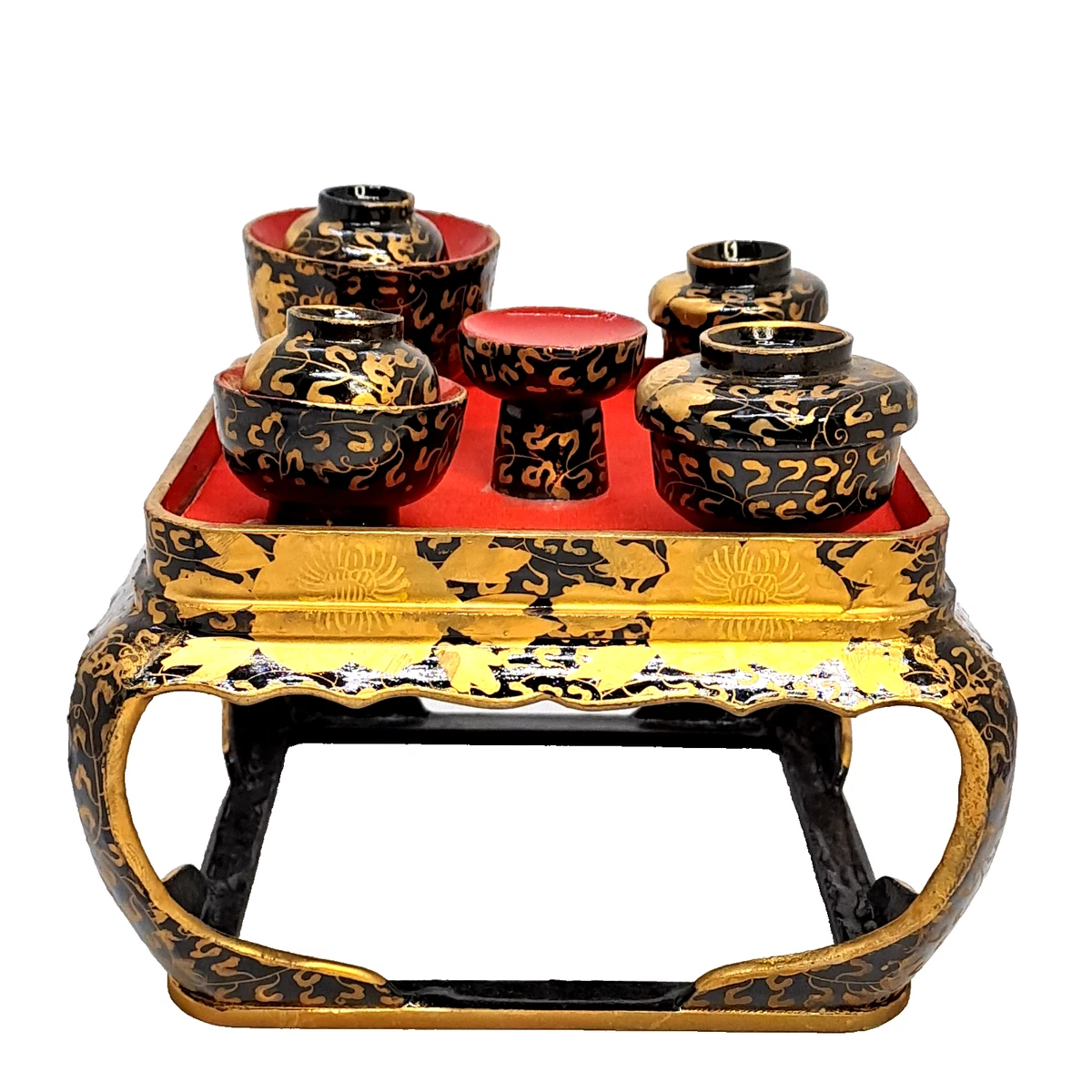 红色古董日本娃娃| eBay