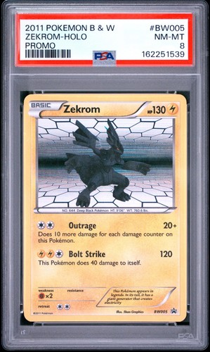 Zekrom graded PSA 8 for sale on eBay