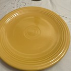 VTG 1940's Yellow Fiesta Ware Round Chop Plate Cake Serving Platter-12"  — photo 10