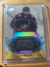Nick Foligno 2019-20 UD Chronology Remnants /100 Game Used Stick
