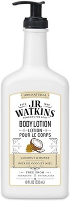 J.R. Watkins Coconut Milk and Honey Daily Moisturizing Lotion, 18 Ounces 