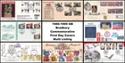 1980-1999 GB Bradbury Commemorative FDC First Day Covers - Multi Listing