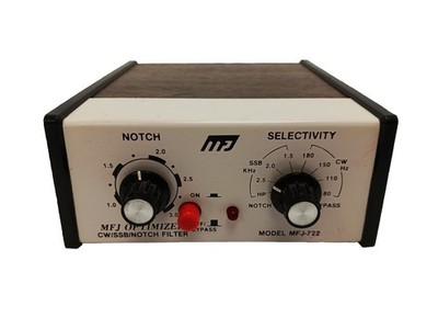 MFJ-722 Optimizer CW / SSB Notch Audio Filter Background Noise - Works