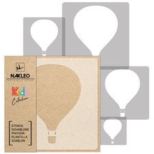 KIDS Reusable Plastic Stencils (5 pcs) // BALLOON