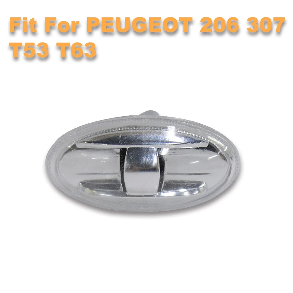 Luces de señal de giro indicadora lateral guardabarros 2 piezas para Peugeot 206 307 T53 T63 Foto 3 de 4