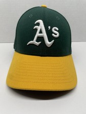Oakland Athletics Youth Hat New Era 9FORTY Adjustable Green Yellow MLB