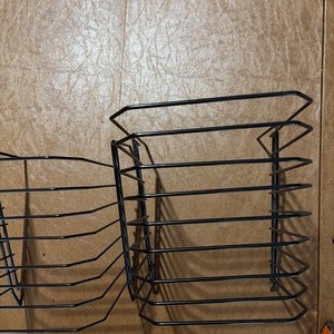 2 Black Metal Desktop Vertical File Organizer (15 Slots)