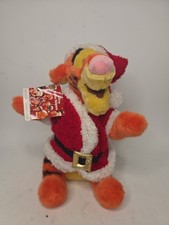 NWT Disney Store Exclusive Santa Helpers Winnie the Pooh Tigger 12" Plush