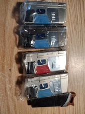 5 Vintage Novelty Butane Lighter Refillable red &blue gun replica saw