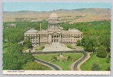 Idaho State Capitol Boise ID Vintage Deckle Edge Continental Postcard