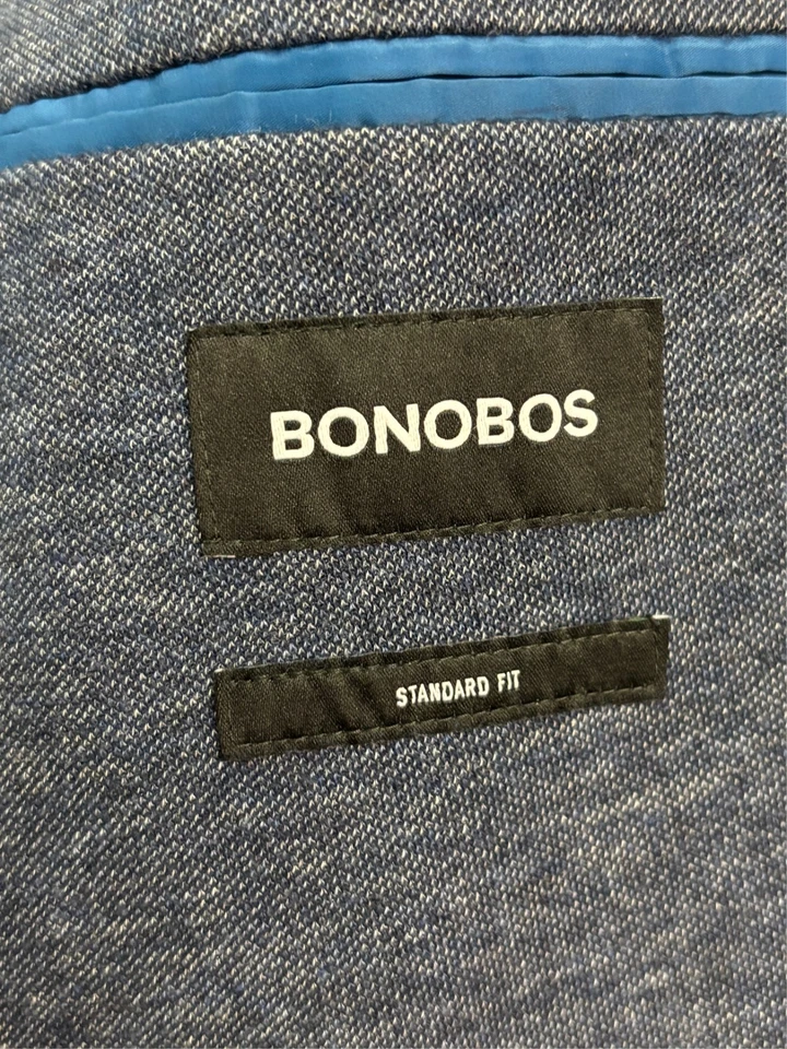 Chaqueta Blazer Bonobos 44R Jetsetter Ajuste Estándar Tejido Algodón Fortex Abrigo Deportivo Foto 4 de 4