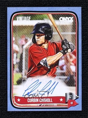 2024 Onyx Vintage Blue Bordered 14/25 Corbin Carroll #VACOCA Auto 0j81