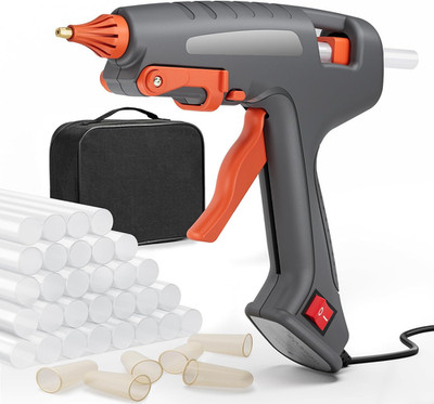 Heißklebepistole 200W Profi Heizung 60er + 30 Sticks und Tasche