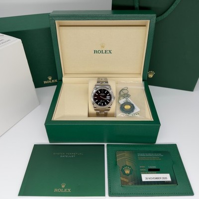 NEW UNWORN - 2025 Rolex Datejust 41, Black Oyster 126300-0011