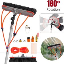 7M Window Cleaning Pole Equipment Water Fed Telescopic Extendable Brush Kit