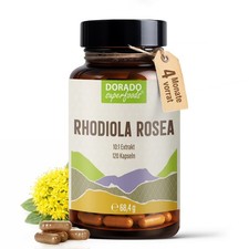 Rosenwurz Kapseln hochdosiert – 470mg Rhodiola rosea – 5% Salidroside …