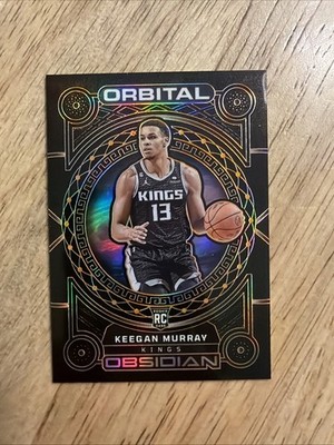 Keegan Murray 2022-23 Panini Obsidian Orbital #19 Electric Etch Orange /35 Kings