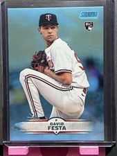 2025 Topps Stadium Club David Festa #186 Light Blue Parallel RC MInnesota Twins
