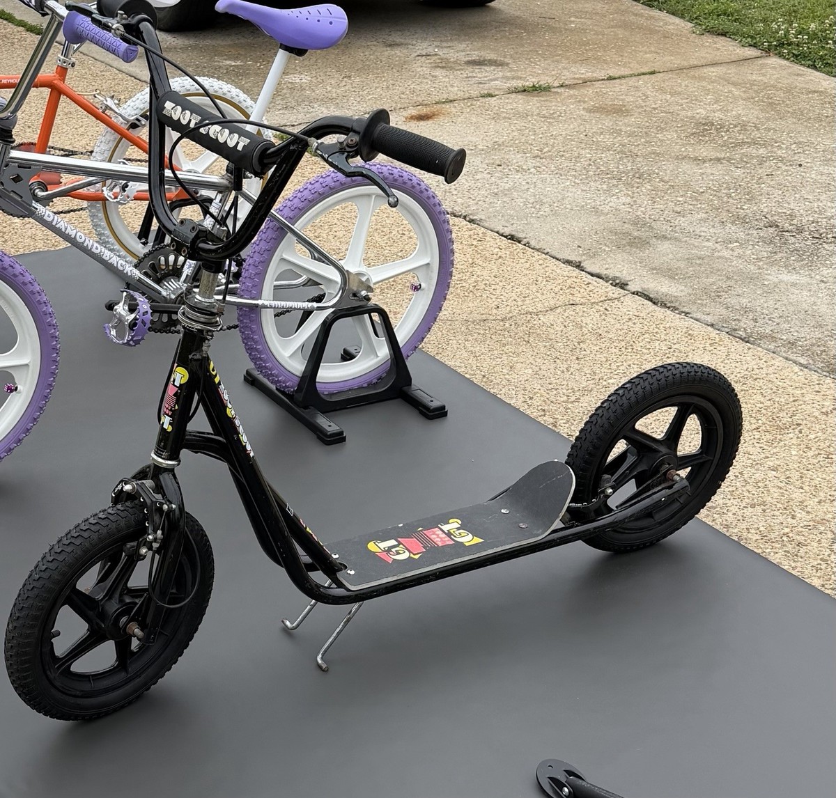 1987 GT Zoot Scoot Black Old School BMX Scooter All Original | eBay