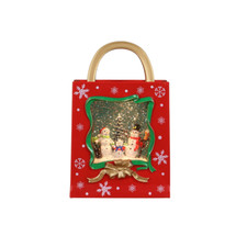 SINT Christmas Snow Globe Lantern with Snowman Family, USB/Battery Operated