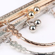 1x DIY 18/20cm Square Handle Bag Accessory Handbag Purse Metal Handle Decor Chic