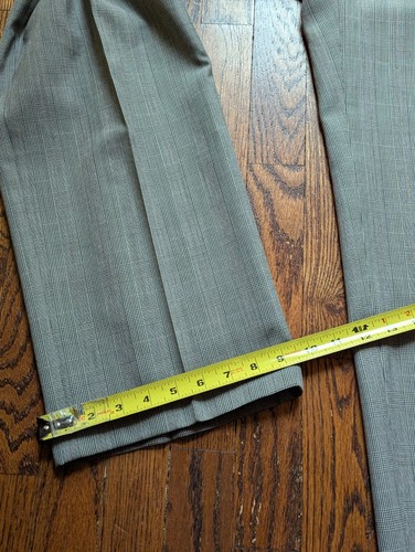 Vtg Hart Schaffner Marx Suit 38-39R Blazer 33x30 Pants Black White Houndstooth - Picture 24 of 24