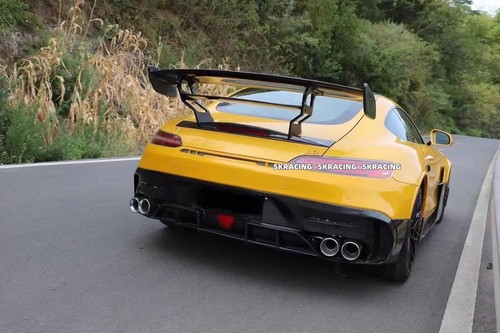 For Mercedes Benz GT GTS GTC GTR Real Carbon Fiber Rear Trunk Spoiler Wing Kits - Picture 16 of 24