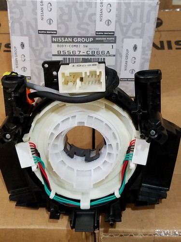 NUEVO INTERRUPTOR DE RESORTE RELOJ NISSAN INFINITI GENUINO ROGUE MURANO G35 B5567-CB66A - Imagen 2 de 2