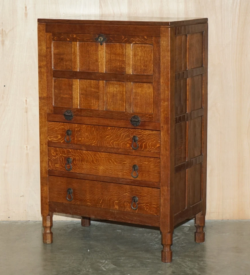 COLLECTABLE 1940'S ROBERT MOUSEMAN THOMPSON BUREAU DESK DRAWERS ORIGINAL RECEIPT — 第 4/4 张图片