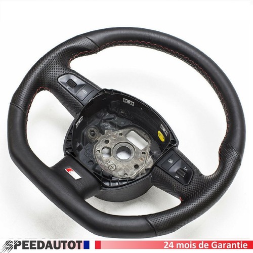 S-LINE Aplati Volant en Cuir Noir Audi A3, A4, A5, A6, Q5, Q7 8P0 8e0 8K0 - Afbeelding 1 van 3